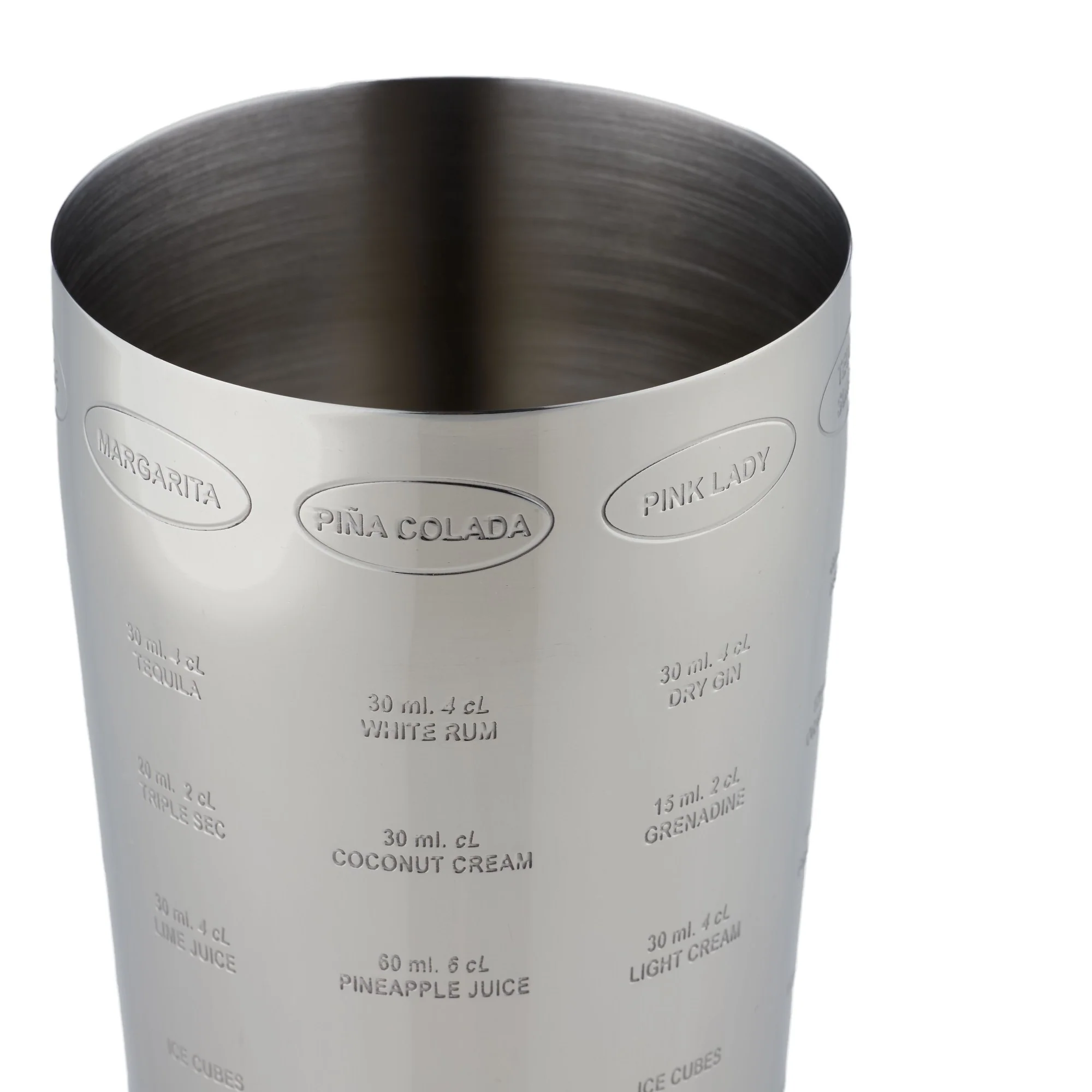 ACADEMY - WESLEY STAINLESS STEEL RECIPE COCKTAIL SHAKER GOLD - Image 2