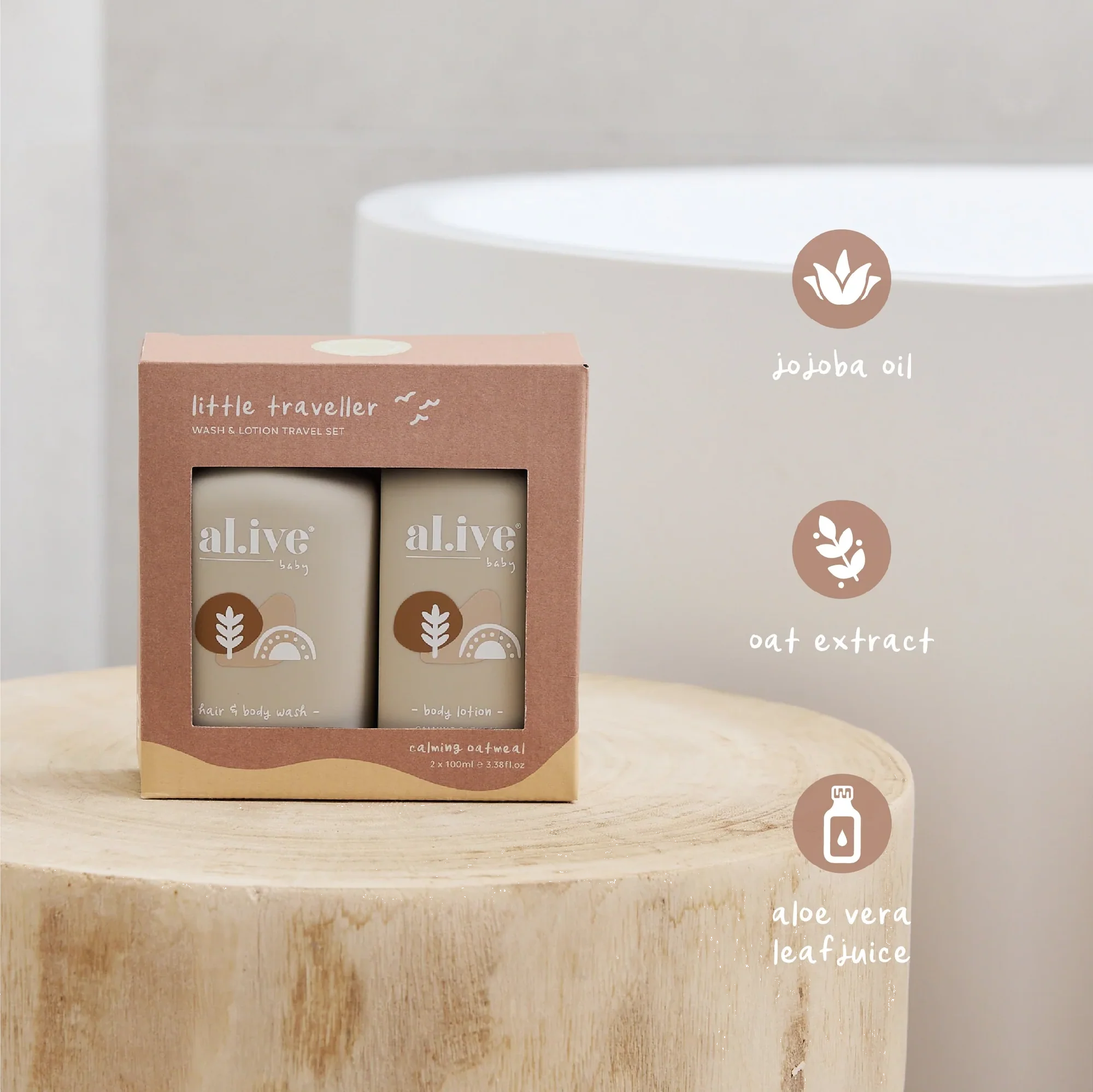 AL.IVE BODY - LITTLE TRAVELLER | WASH & LOTION TRAVEL PACK - Image 5