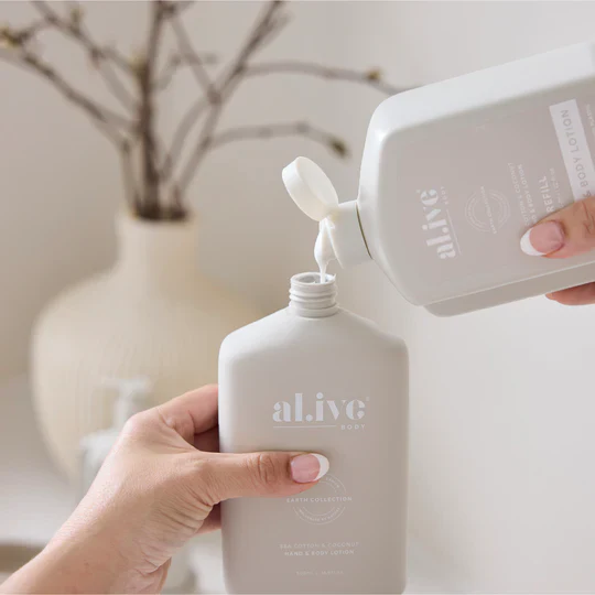 AL.IVE BODY - 650ML LOTION REFILL | SEA COTTON & COCONUT - Image 4