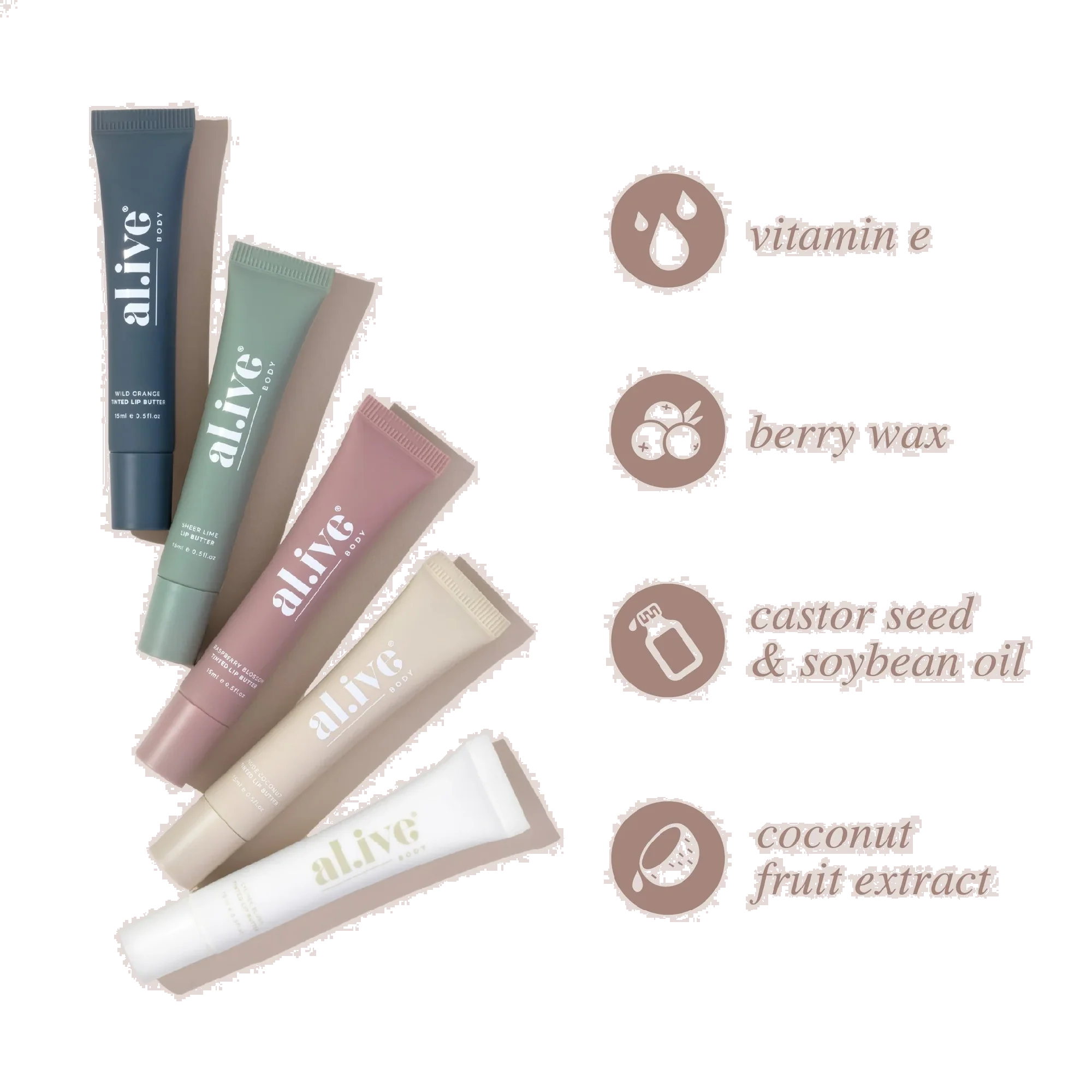 AL.IVE BODY - TINTED LIP BUTTER | NUDE COCONUT - Image 2