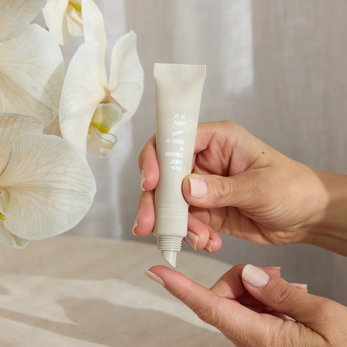 AL.IVE BODY - TINTED LIP BUTTER | NUDE COCONUT - Image 8