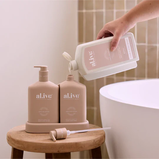 AL.IVE BODY - 1 LTR WASH REFILL | APRICOT & SWEET FIG - Image 4
