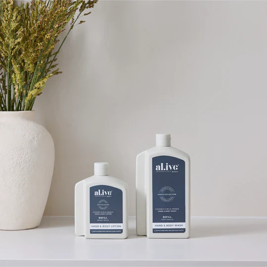 AL.IVE BODY - 1 LTR WASH REFILL | COCONUT & WILD ORANGE - Image 2