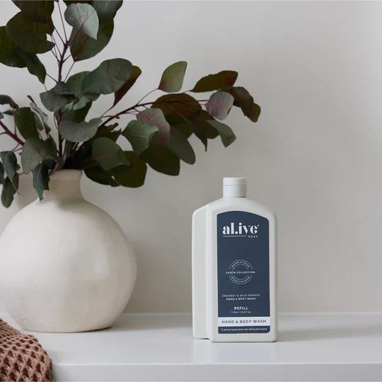 AL.IVE BODY - 1 LTR WASH REFILL | COCONUT & WILD ORANGE - Image 3