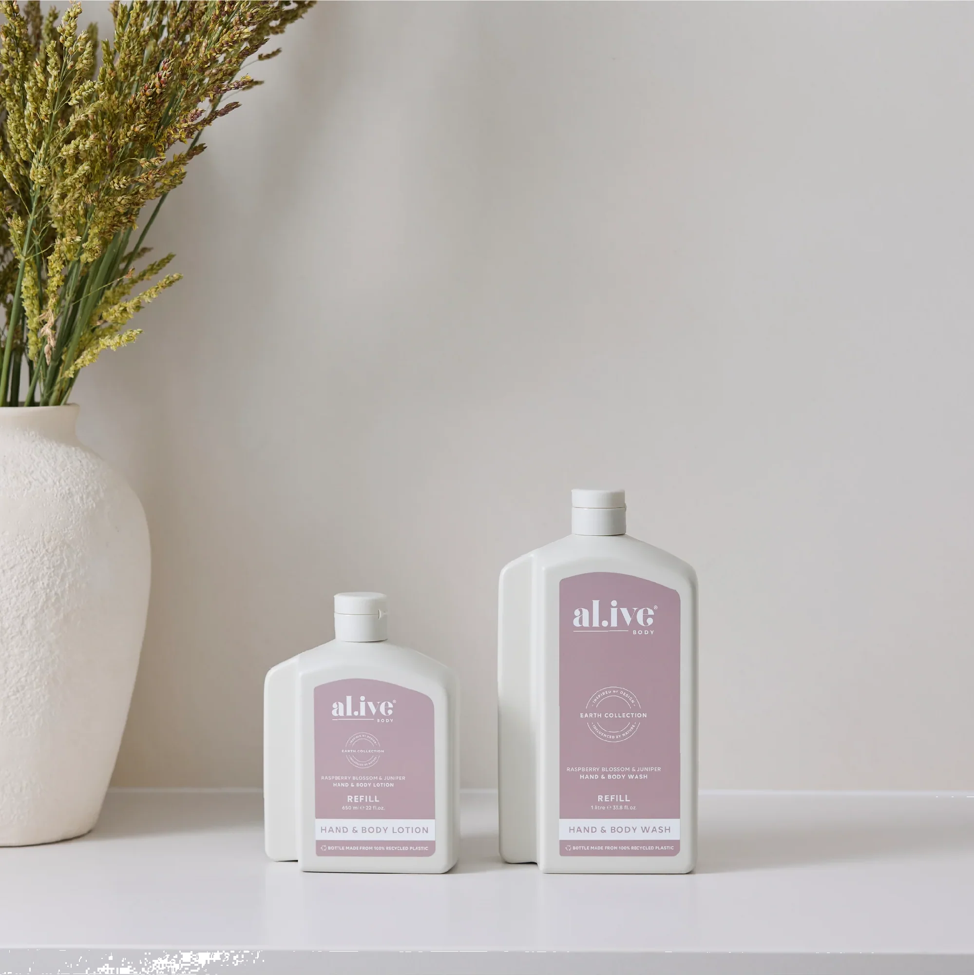 AL.IVE BODY - 1 LTR WASH REFILL | RASPBERRY BLOSSOM & JUNIPER - Image 2