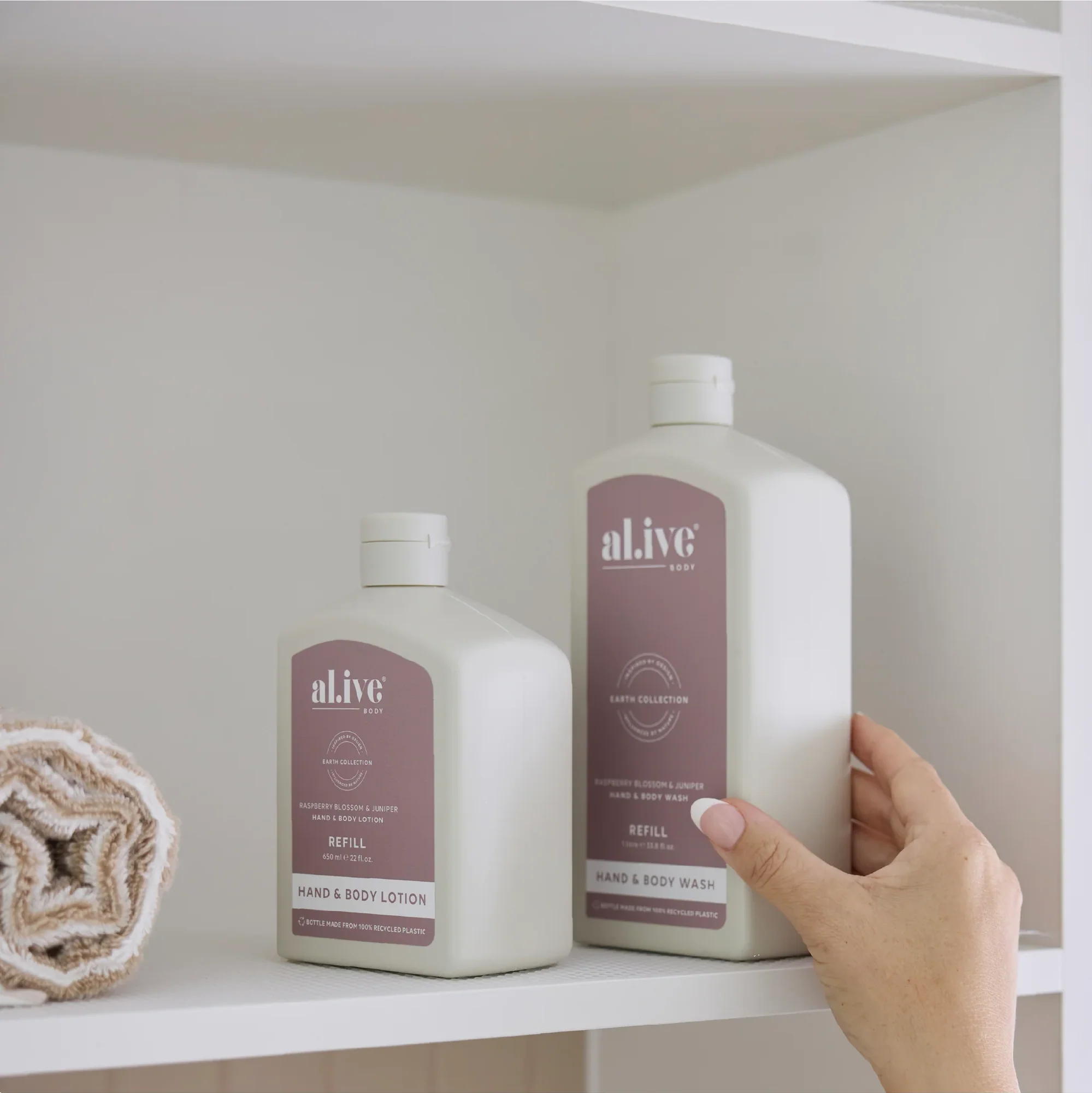AL.IVE BODY - 1 LTR WASH REFILL | RASPBERRY BLOSSOM & JUNIPER - Image 4