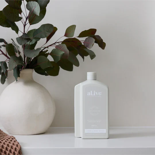 AL.IVE BODY - 1 LTR WASH REFILL | SEA COTTON & COCONUT - Image 6