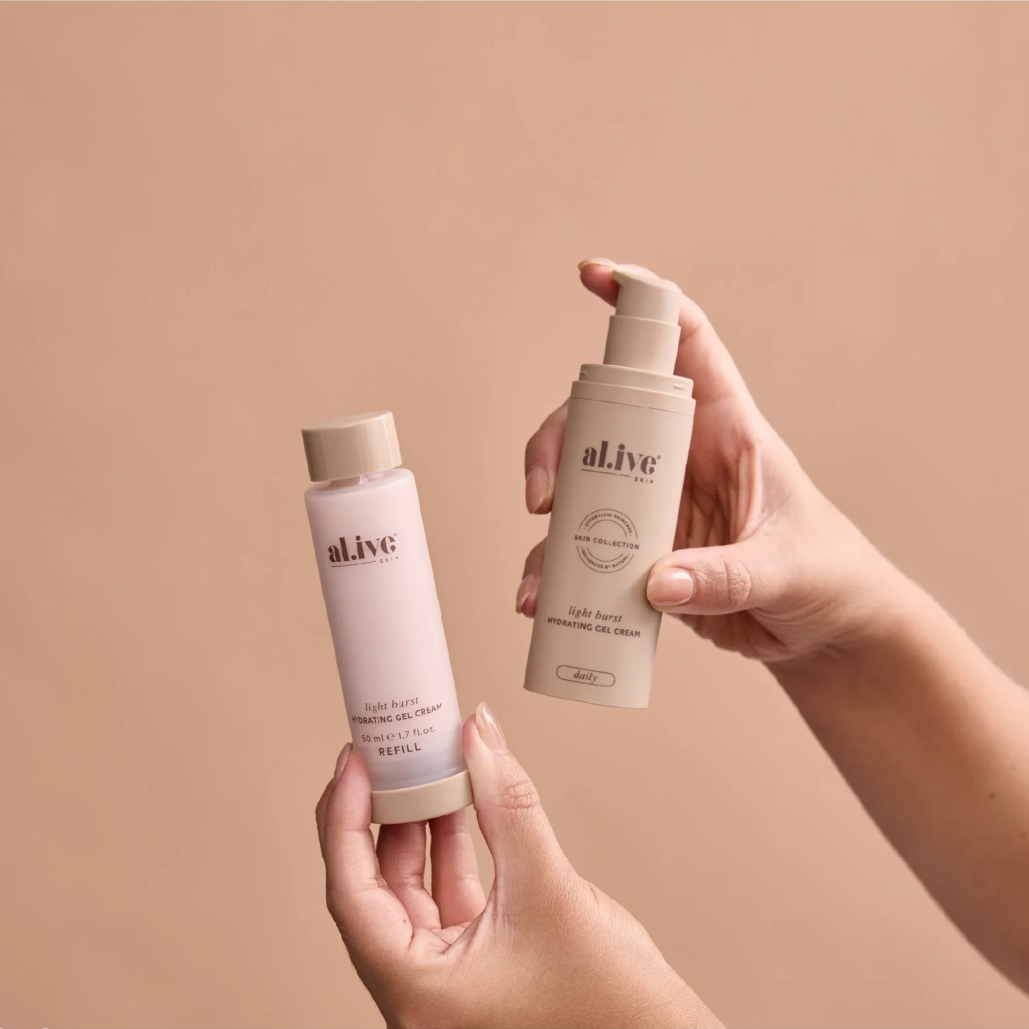 AL.IVE BODY - LIGHT BURST | HYDRATING GEL CREAM | REFILL - Image 4