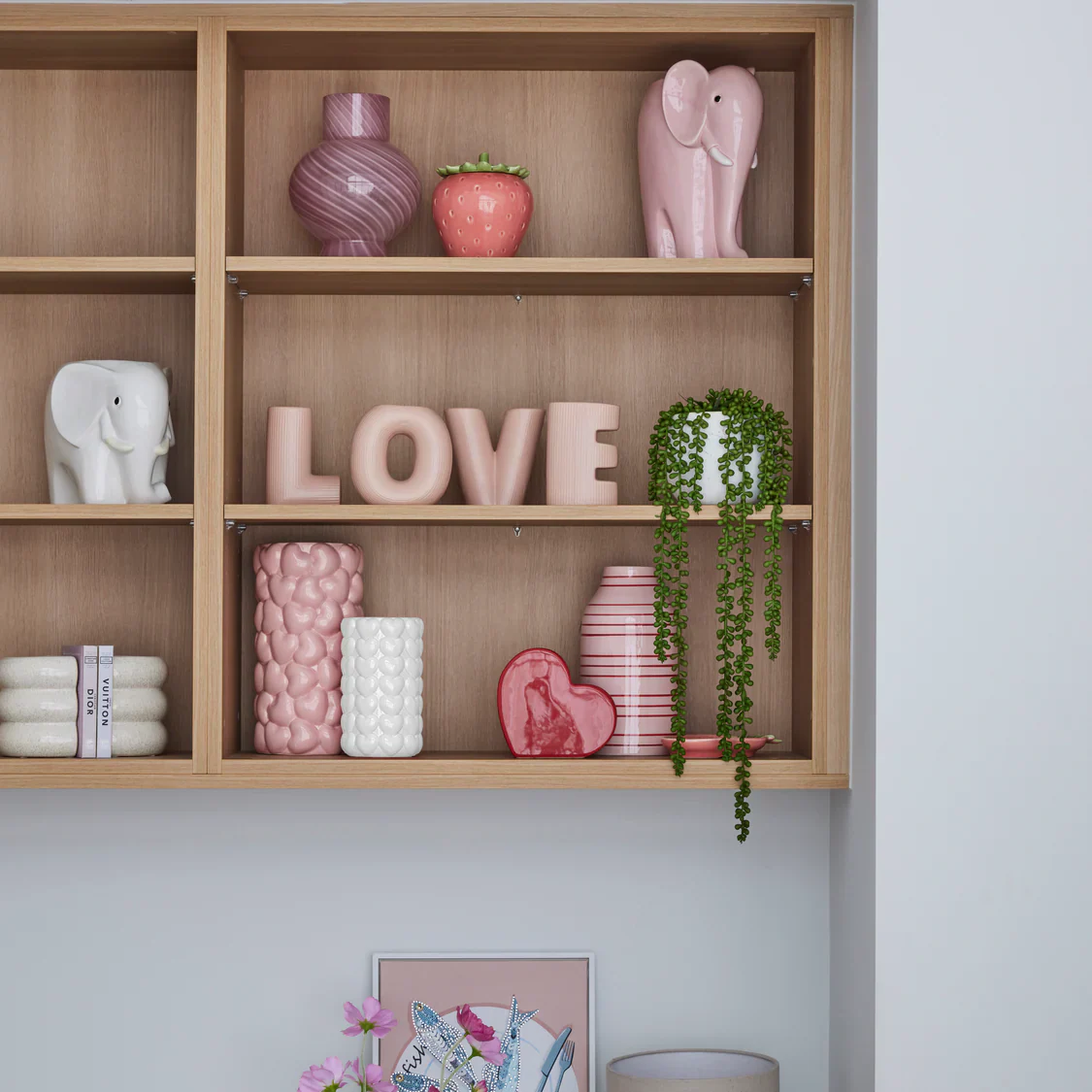 BRYNLEE ELEPHANT VASE | TALL PINK - Image 2