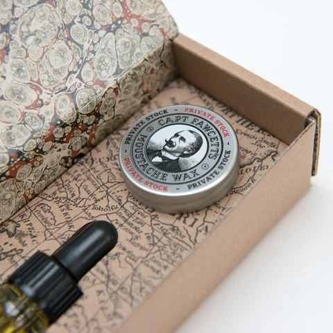 CAPTAIN FAWCETT - PRIVATE STOCK BEARD OIL & WAX GIFT SET - Image 3