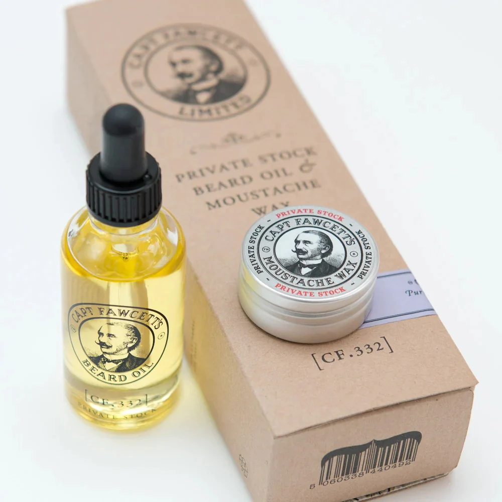 CAPTAIN FAWCETT - PRIVATE STOCK BEARD OIL & WAX GIFT SET - Image 4