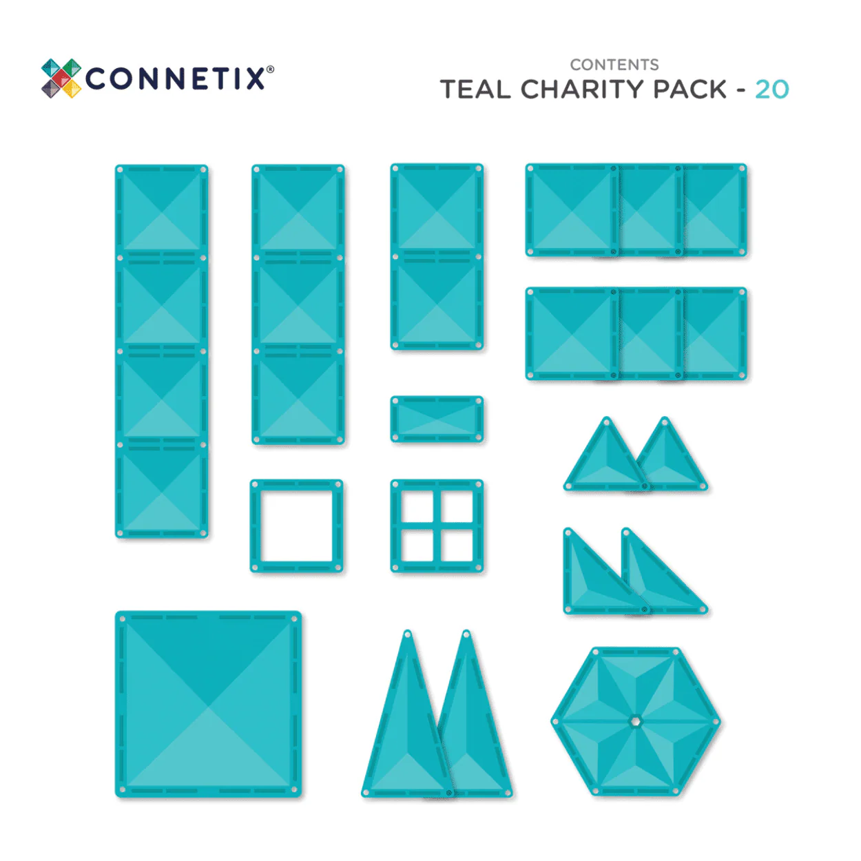 CONNETIX - CHARITY PACK TEAL 20 PC - Image 4