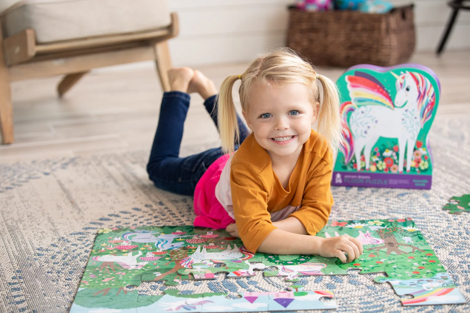 CROCODILE CREEK - CLASSIC FLOOR PUZZLE 36 PC UNICORN DREAMS - Image 3