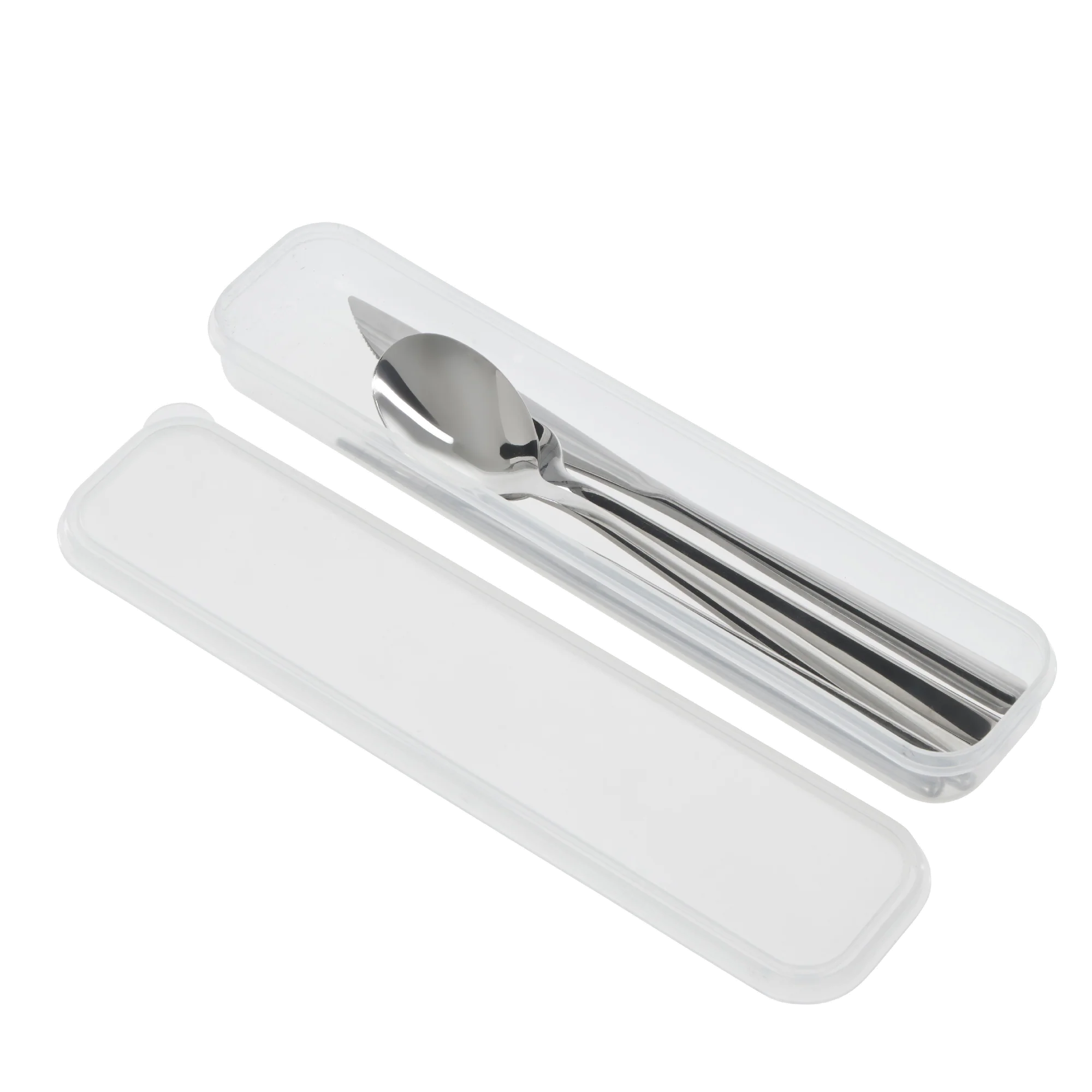 DAIVS & WADDELL - SALTARA STAINLESS STEEL 4 PIECE PICNIC CUTLERY SET - Image 2