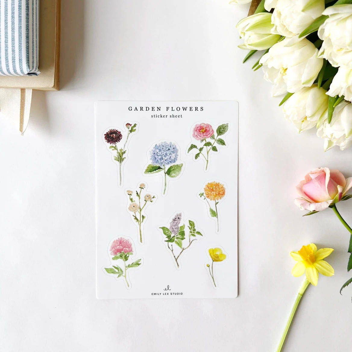 EMILY LEX STUDIO - STICKER SHEETS | GARDEN FLOWERS - Image 3
