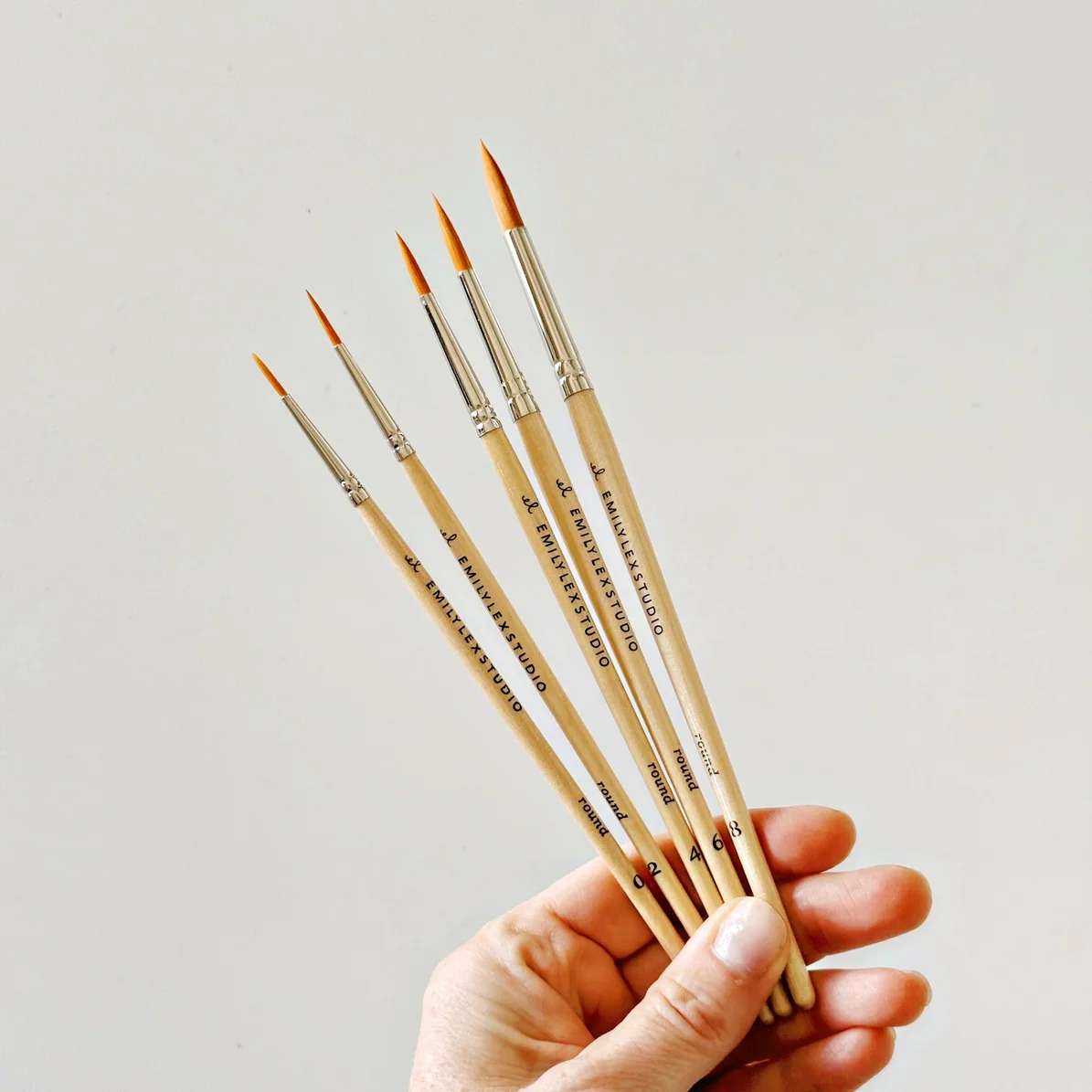 EMILY LEX STUDIO - WATERCOLOUR PAINTBRUSH SET OF 5 - Image 8
