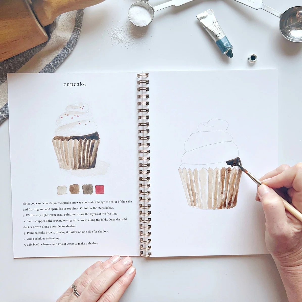 EMILY LEX STUDIO - WATERCOLOUR WORKBOOK | BAKING - Image 4