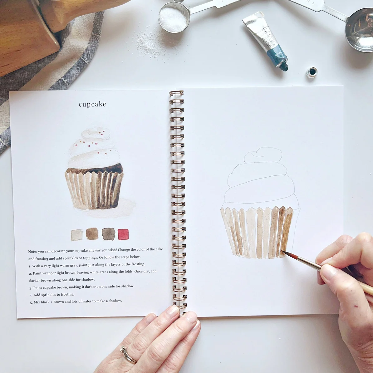 EMILY LEX STUDIO - WATERCOLOUR WORKBOOK | BAKING - Image 5