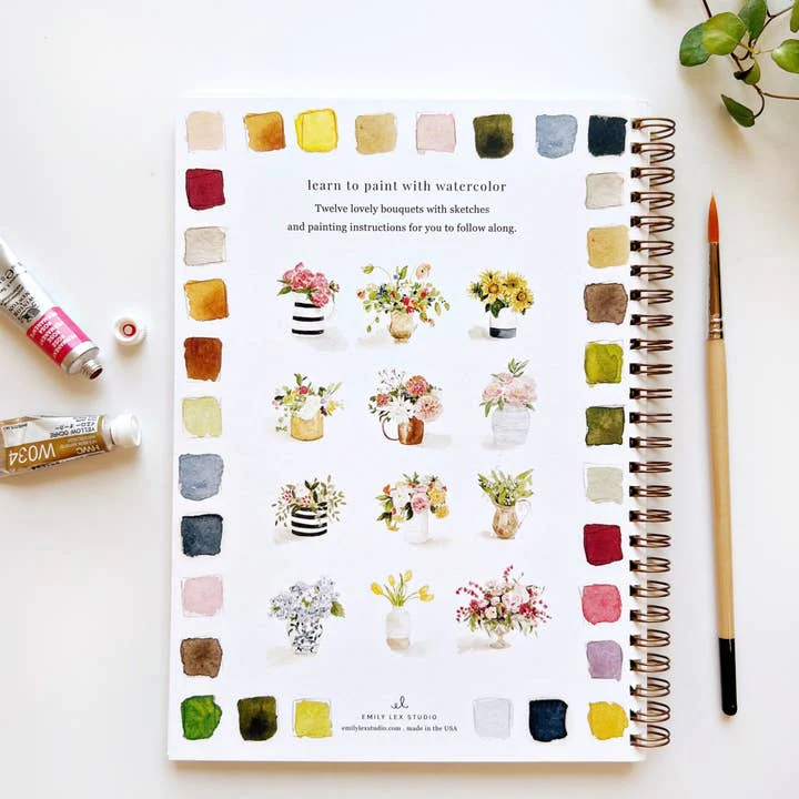 EMILY LEX STUDIO - WATERCOLOUR WORKBOOK | BOUQUETS - Image 5
