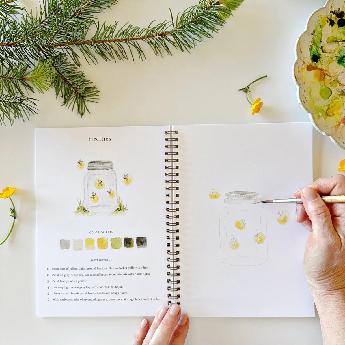 EMILY LEX STUDIO - WATERCOLOUR WORKBOOK | CAMPING - Image 4
