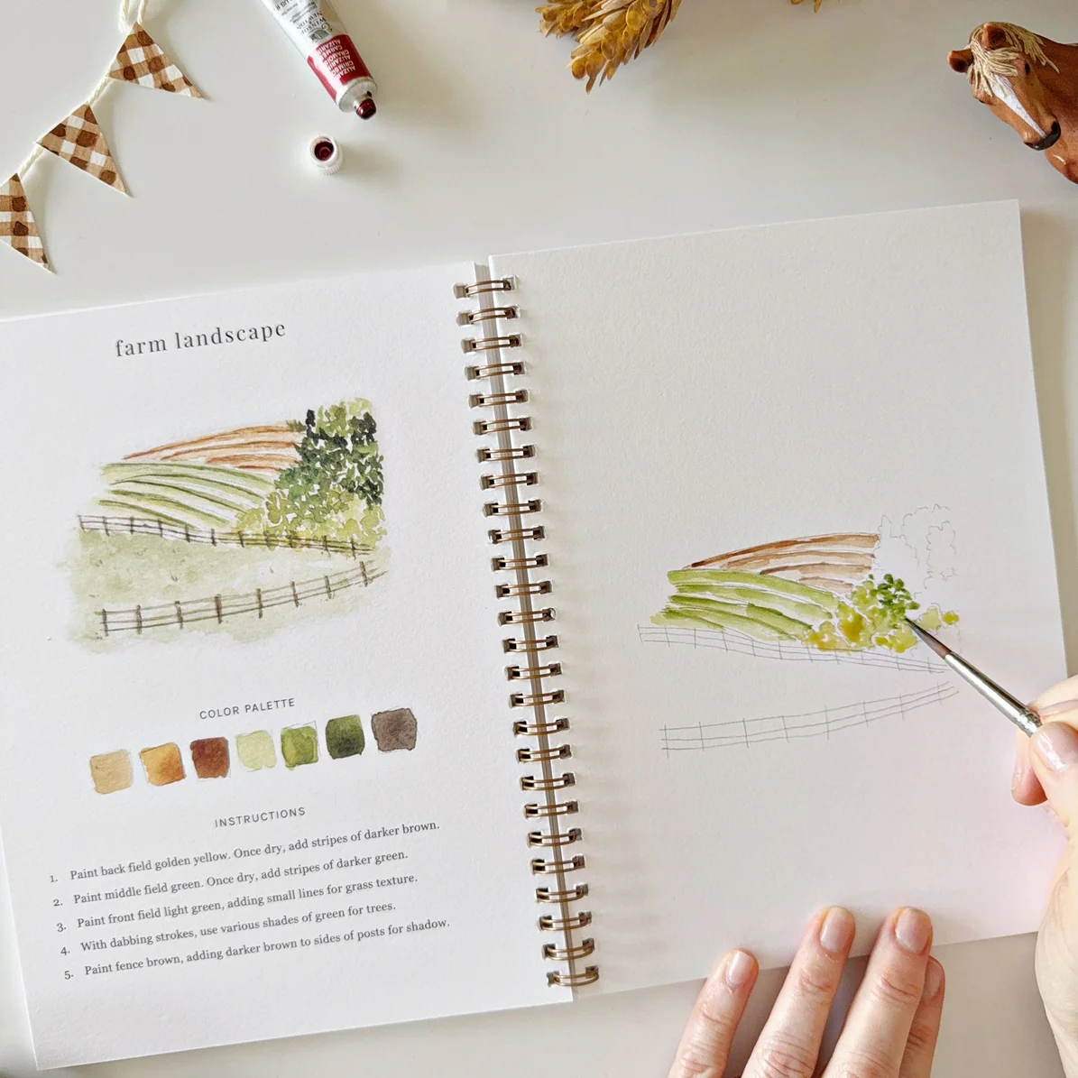 EMILY LEX STUDIO - WATERCOLOUR WORKBOOK | FARM - Image 4