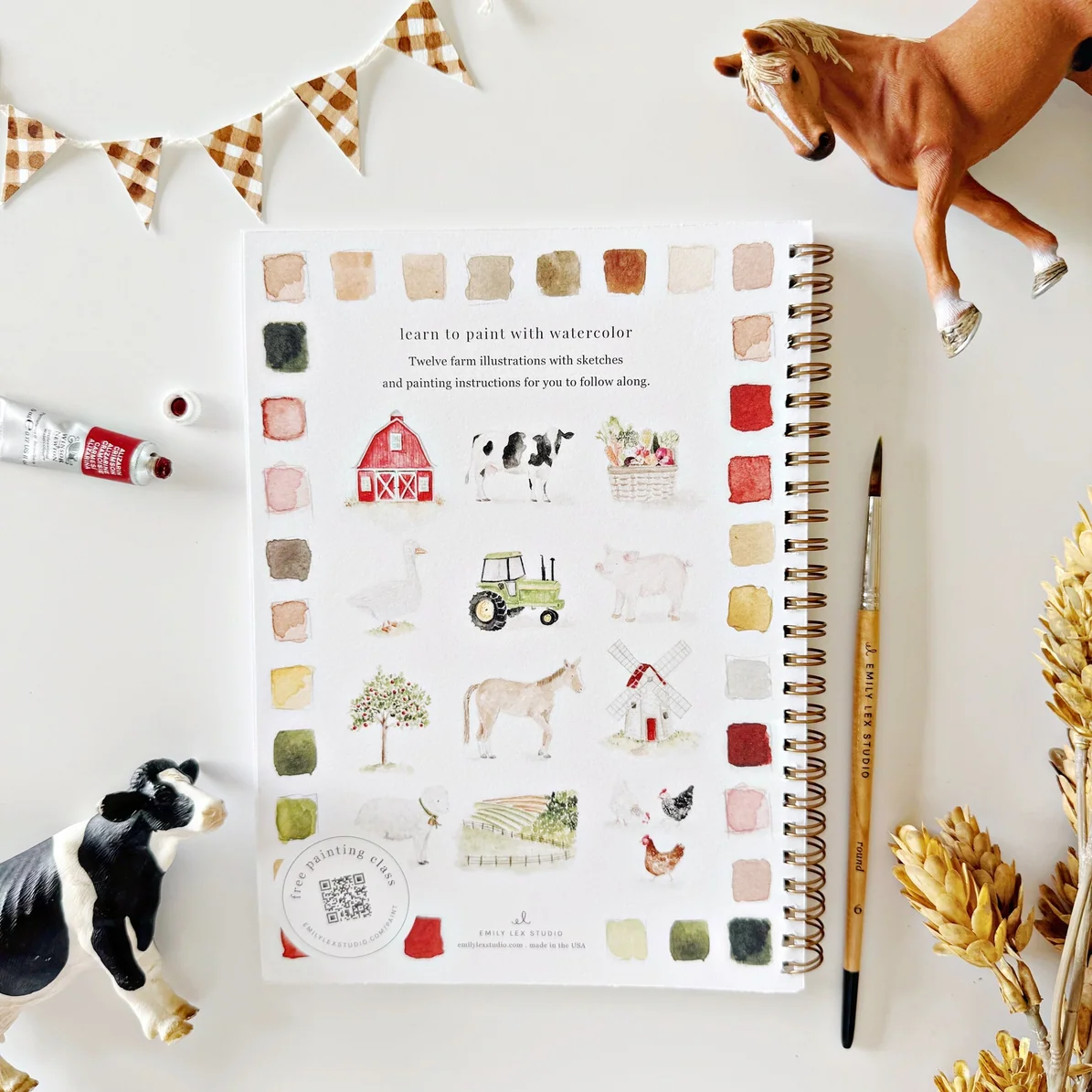 EMILY LEX STUDIO - WATERCOLOUR WORKBOOK | FARM - Image 7