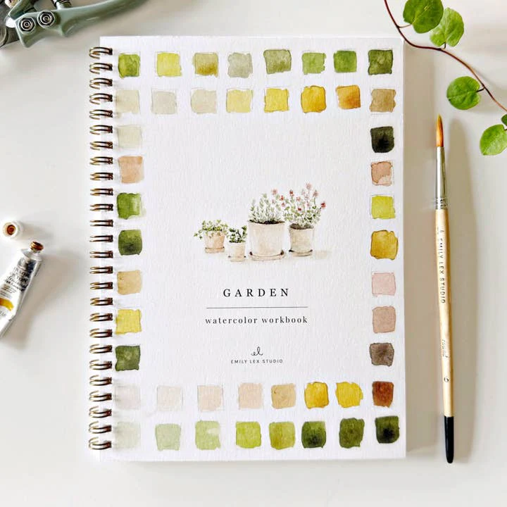 EMILY LEX STUDIO - WATERCOLOUR WORKBOOK | GARDEN