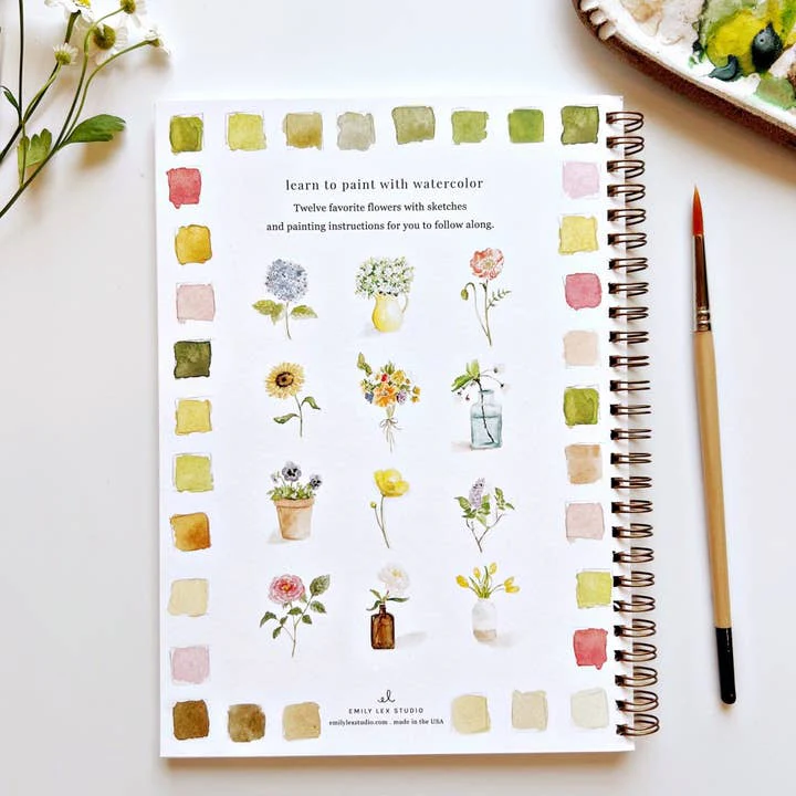 EMILY LEX STUDIO - WATERCOLOUR WORKBOOK | FLOWERS - Image 5