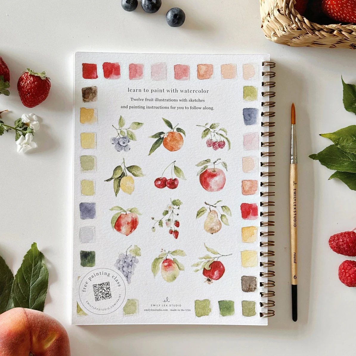 EMILY LEX STUDIO - WATERCOLOUR WORKBOOK | FRUIT - Image 8