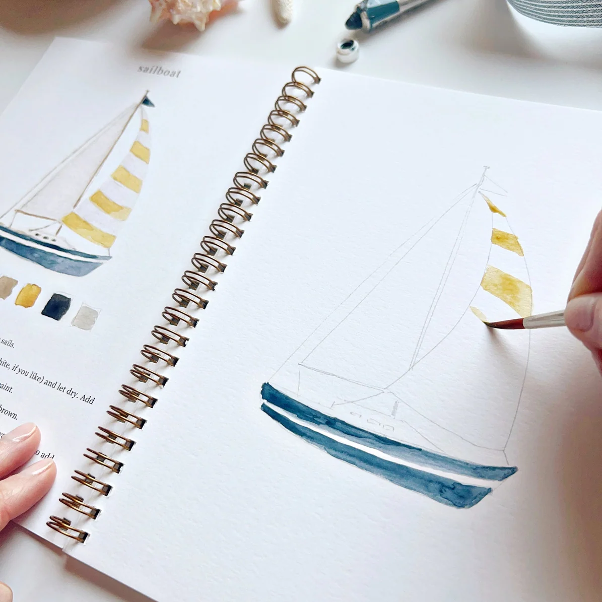 EMILY LEX STUDIO - WATERCOLOUR WORKBOOK | SEASIDE - Image 3