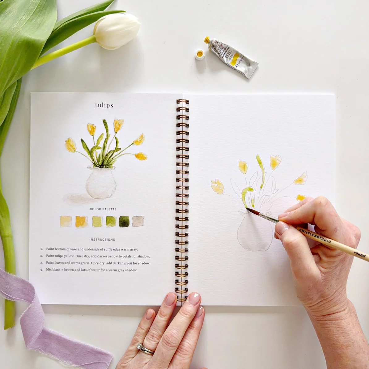 EMILY LEX STUDIO - WATERCOLOUR WORKBOOK | SPRING - Image 2