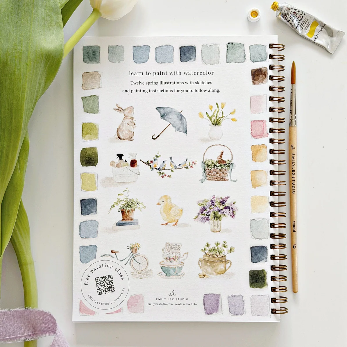 EMILY LEX STUDIO - WATERCOLOUR WORKBOOK | SPRING - Image 4