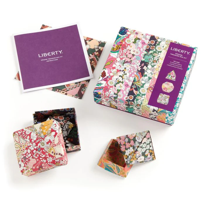 GALISON - LIBERTY ORIGAMI TREASURE BOX KIT MULTI-COLOURED 5X17X17CM - Image 5