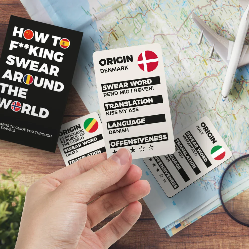 GIFT REPUBLIC - HOW TO F*CKING SWEAR AROUND THE WORLD CARDS - Image 3
