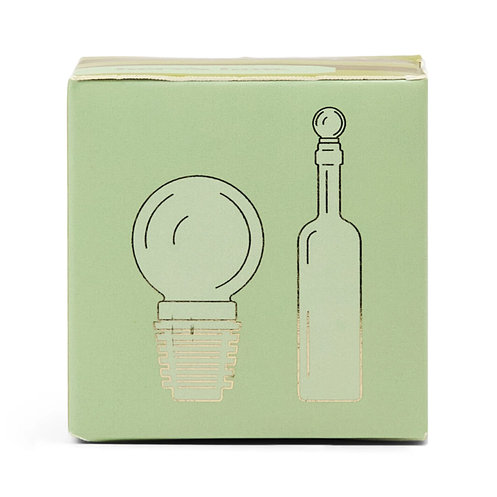 HERE'S HOW - THE MOONY GLASS BOTTLE STOPPER | OLIVE - Image 2