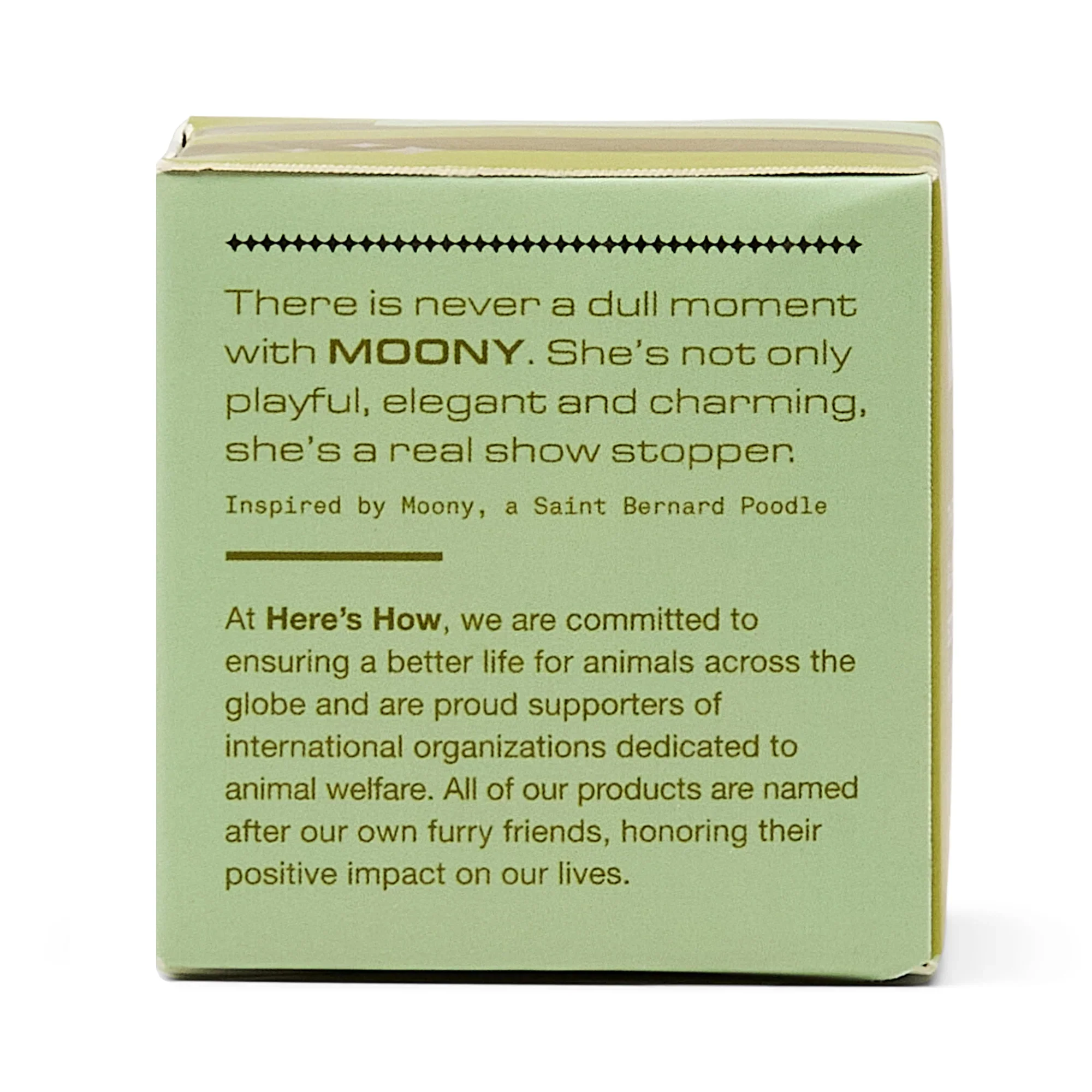 HERE'S HOW - THE MOONY GLASS BOTTLE STOPPER | OLIVE - Image 3
