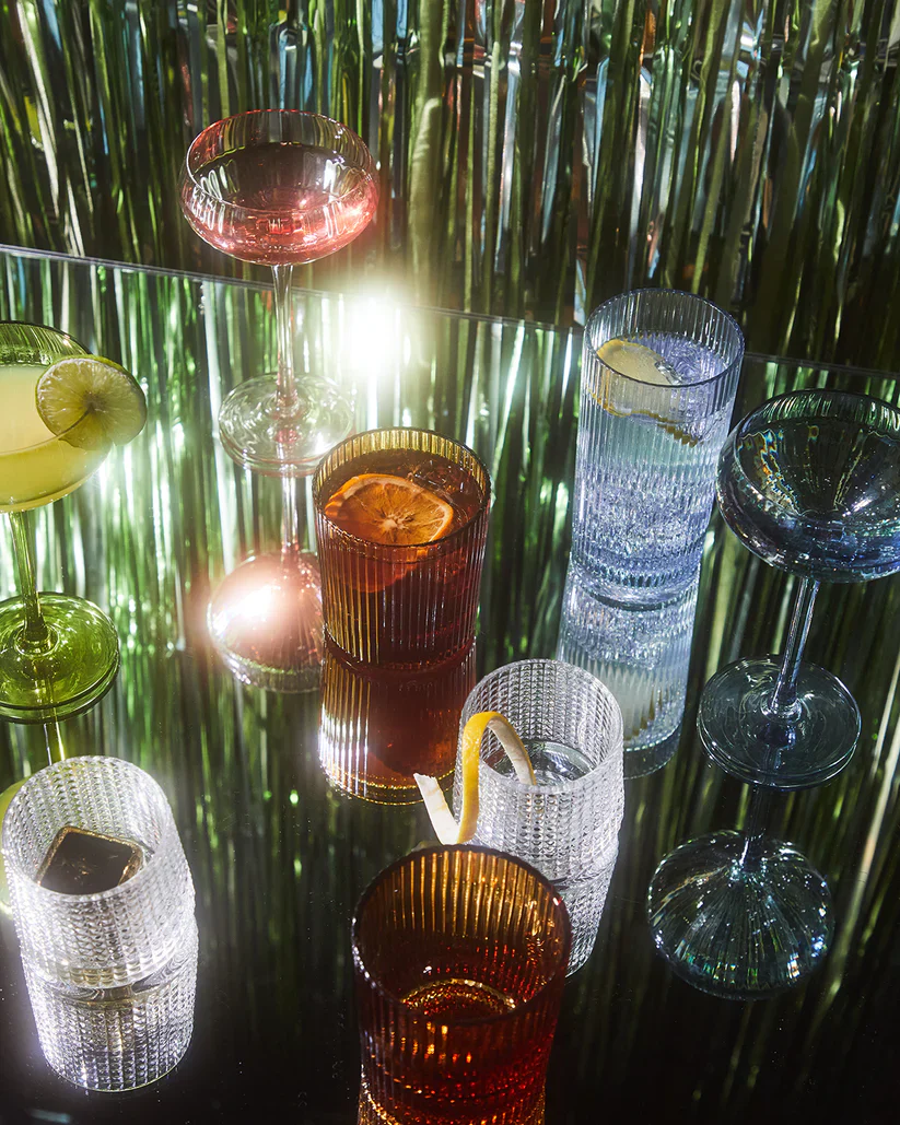 HERE'S HOW - THE STELLA | HIGHBALL GLASSES | BLUE - Image 4