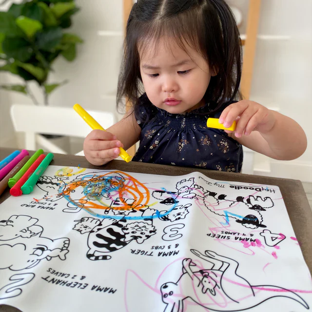 HEY DOODLE - CLASSIC COLOURING & DOODLE MAT | MY FIRST COUNTING - Image 2