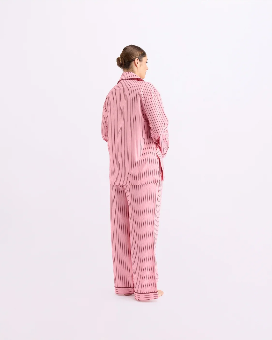 HOMMEY - LONG SLEEVE SLEEP SHIRT | ROCKY ROAD STRIPES - Image 5