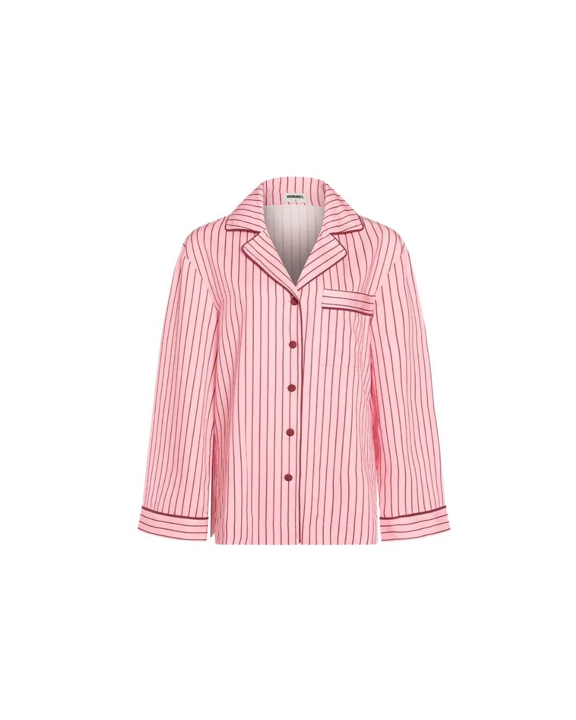 HOMMEY - LONG SLEEVE SLEEP SHIRT | ROCKY ROAD STRIPES - Image 6