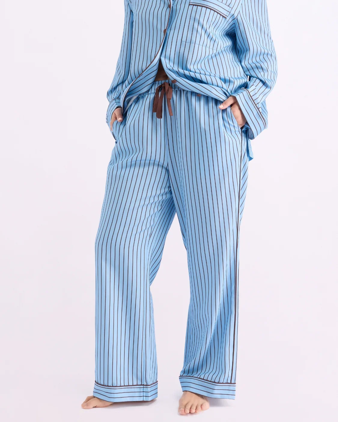 HOMMEY - SLEEP PANT | ICED CHOCOLATE STRIPES - Image 3