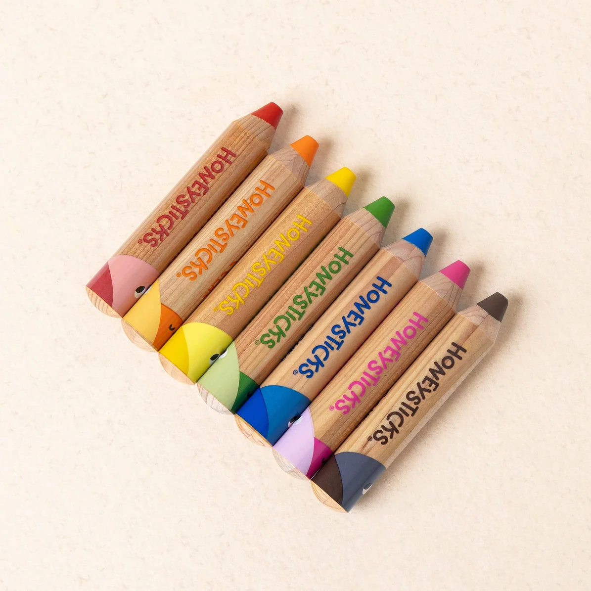 HONEYSTICKS - 3-IN-1 BEESWAX PENCILS LITTLE LEARNERS 7PK - Image 6