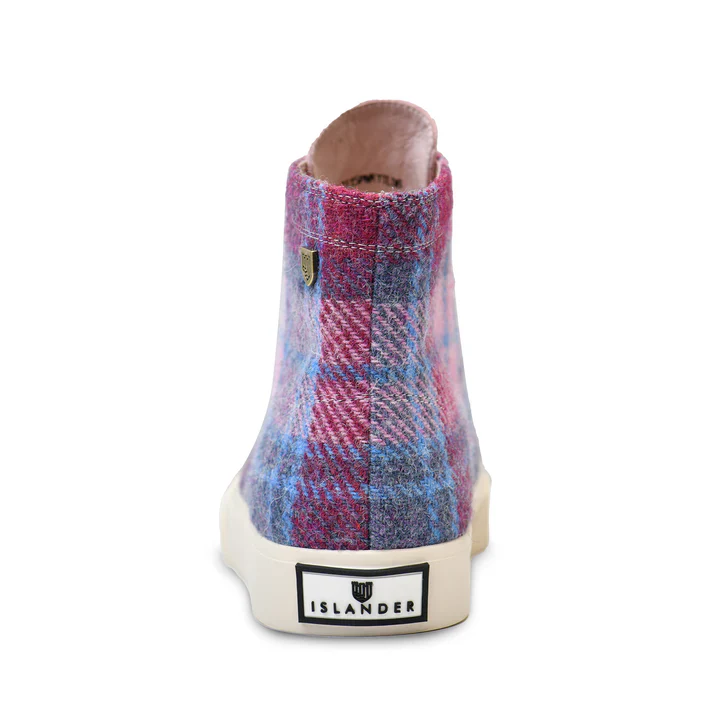 ISLANDER - BOOTS | THA BLAIR | PINK & BLUE TARTAN | UK6 - Image 2