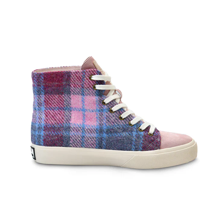 ISLANDER - BOOTS | THA BLAIR | PINK & BLUE TARTAN | UK6 - Image 3