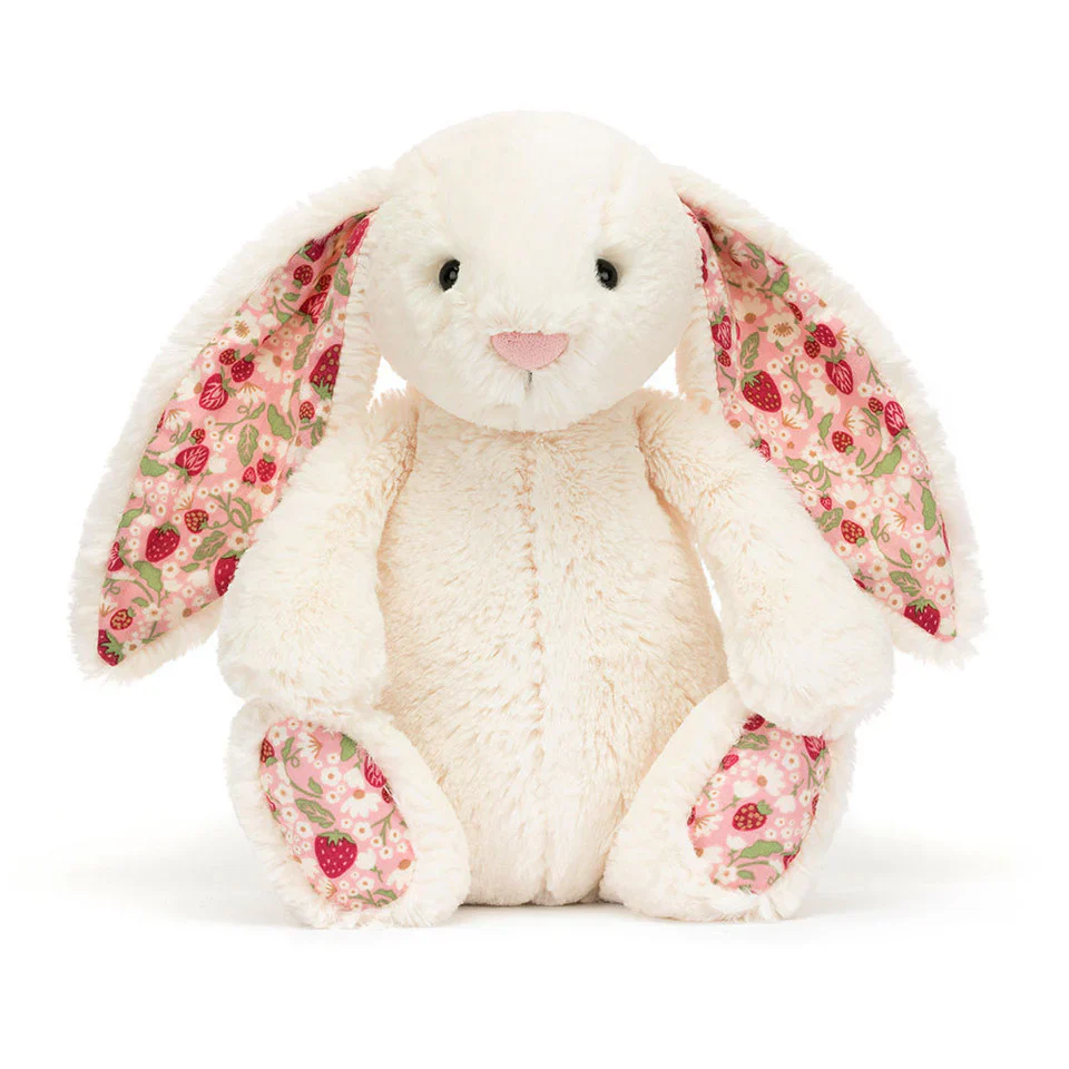 JELLYCAT - BASHFUL BLOSSOM CREAM BERRY BUNNY | ORIGINAL (MED) - Image 2