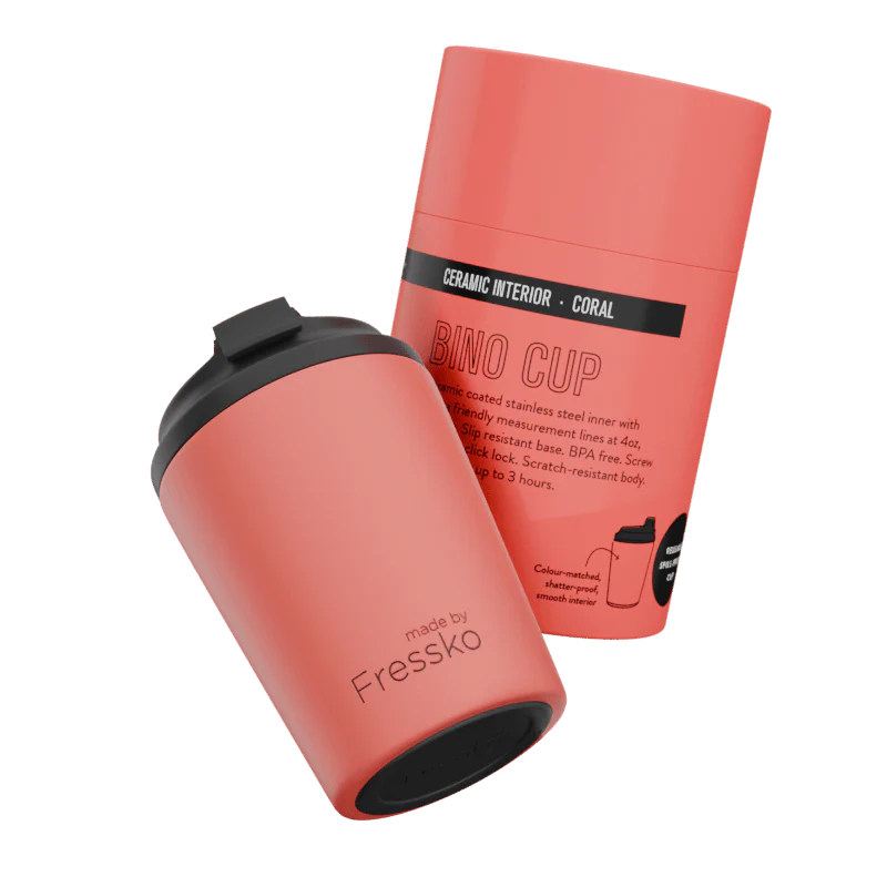 MADE BY FRESSKO - BINO CUP | CERAMIC | 8OZ | CORAL - Image 2