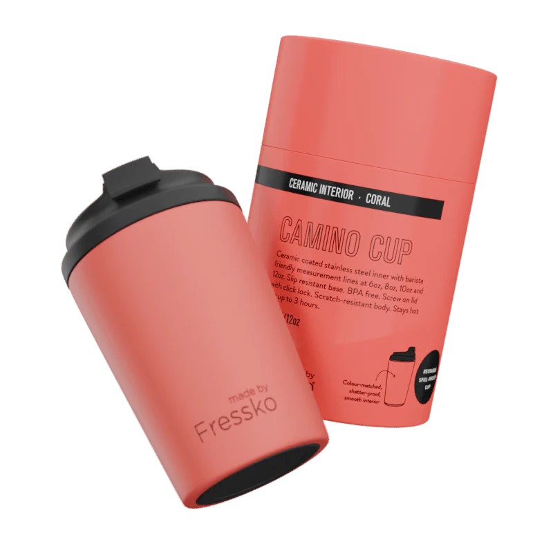 MADE BY FRESSKO - CAMINO CUP | CERAMIC | 12OZ | CORAL - Image 2