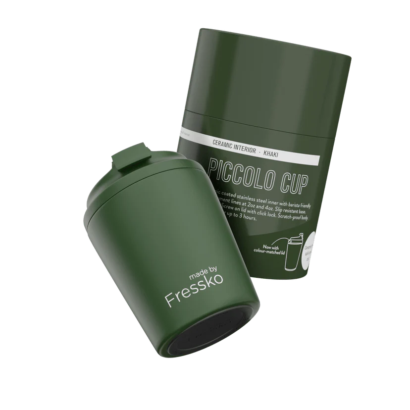MADE BY FRESSKO - PICCOLO CUP | CERAMIC | 4OZ | KHAKI - Image 2