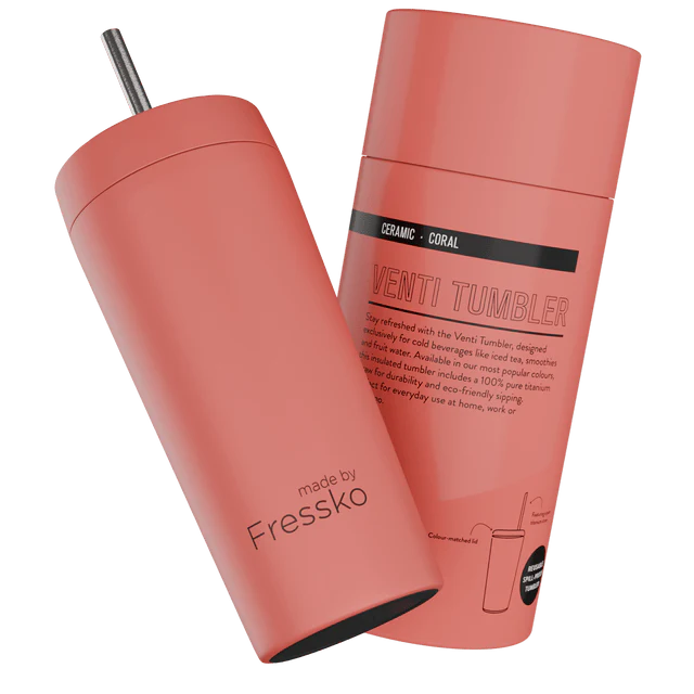 MADE BY FRESSKO - VENTI TUMBLER | CERAMIC | CORAL - Image 2