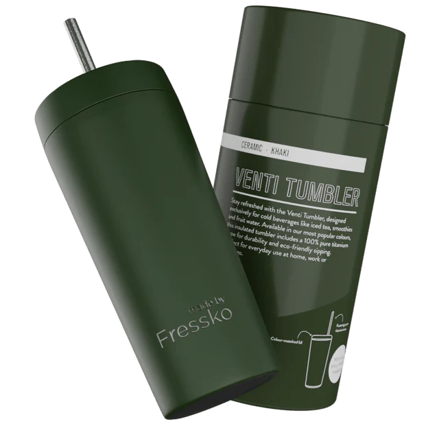 MADE BY FRESSKO - VENTI TUMBLER | CERAMIC | KHAKI - Image 2